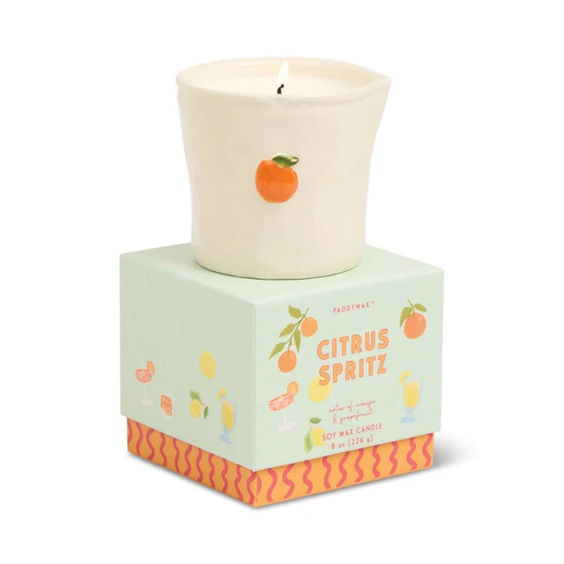 Bistro Citrus Spritz Embossed Candle