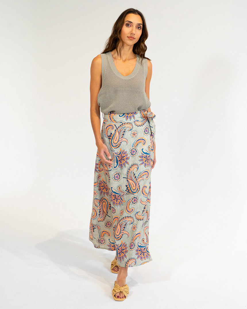 Palm Cove Knit Tank Khaki