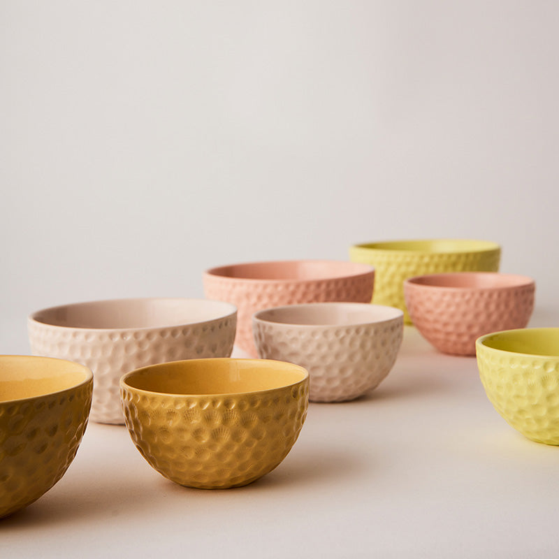 Pastel Pop Bowl Set Sml Cantaloupe Mix
