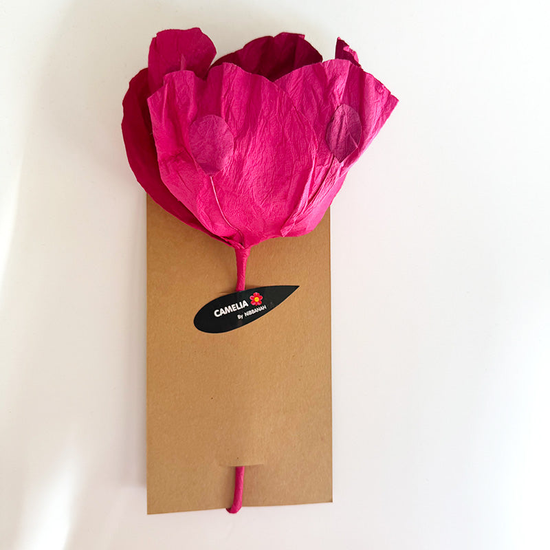 Camelia Paper Flower Pink