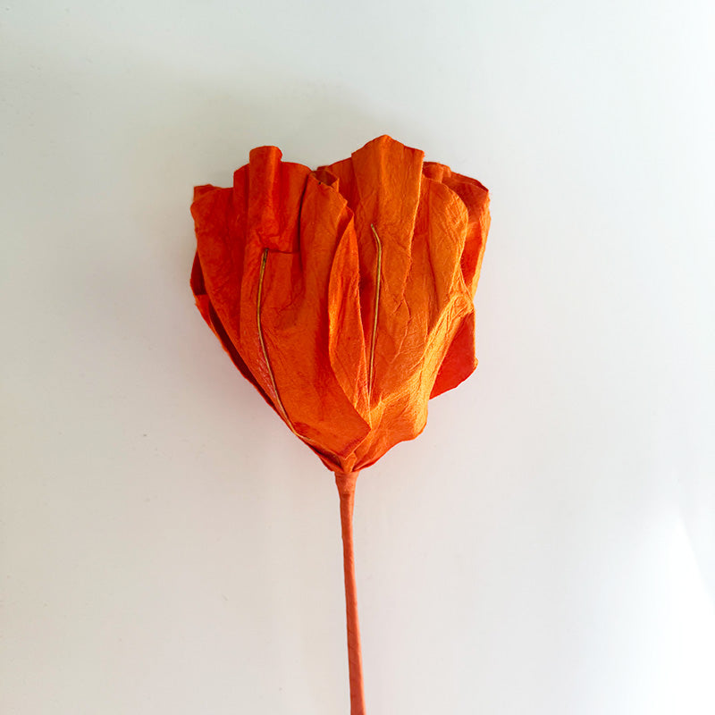 Camelia Paper Flower Orange
