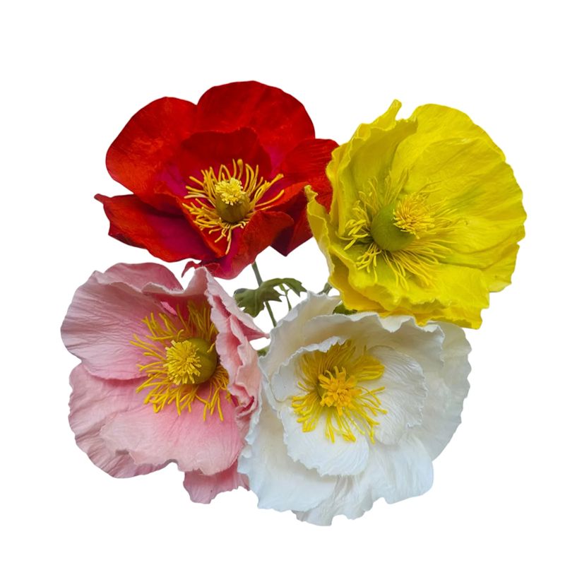 DIY Paper Flower Kit Poppies
