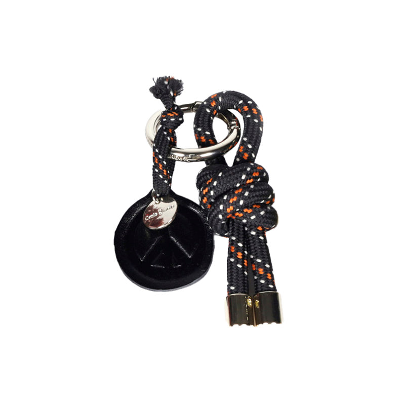 Rope Knot Key Ring High Black