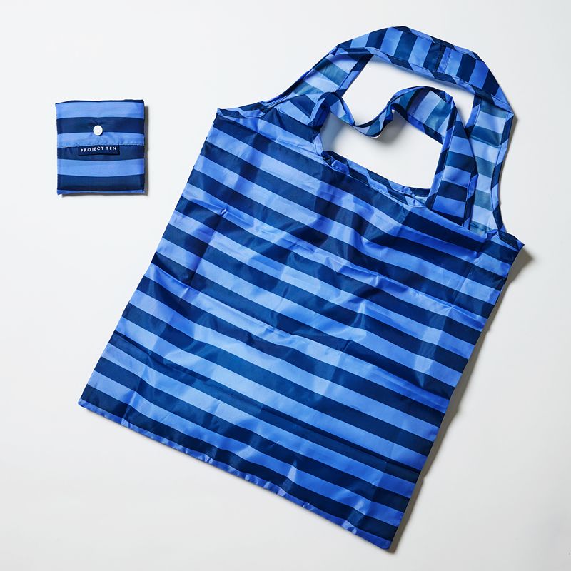 Pocket Shopper Blue Stripe