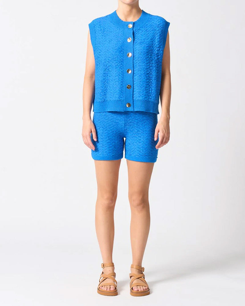Ravello Knit Vest Blue