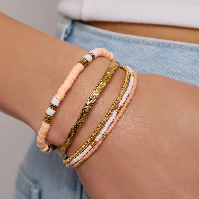 Sunny Bracelet Set Coral