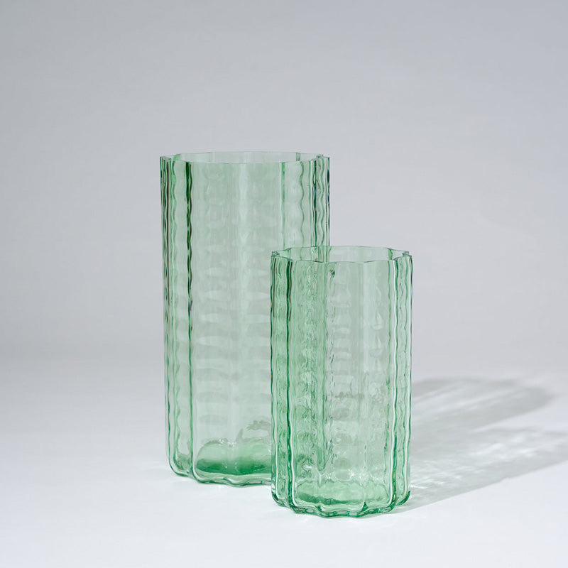 Jelly Glass Vase Green Large