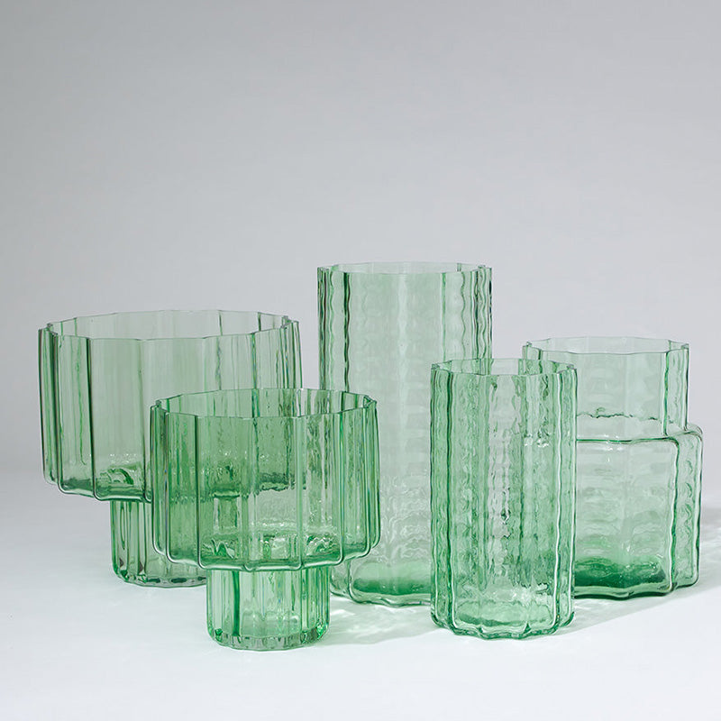 Jelly Glass Vase Green Medium