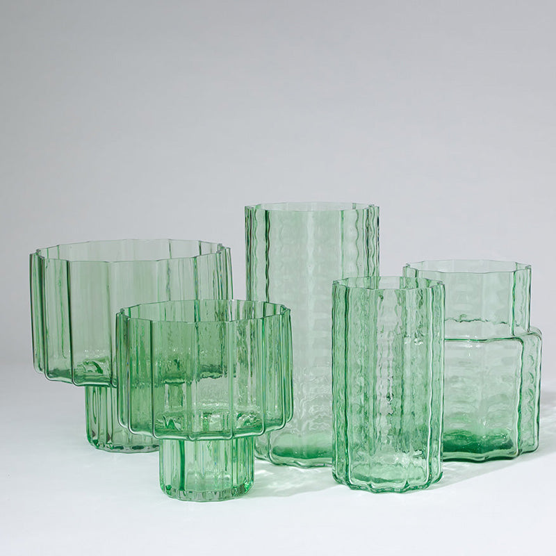 Jelly Glass Vase Green Large