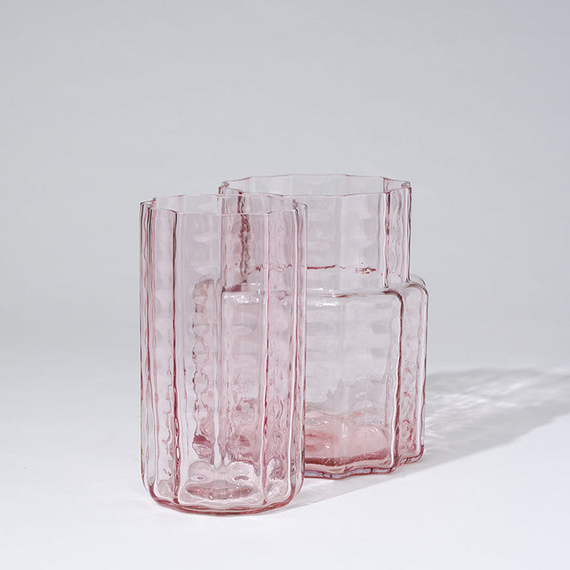 Jelly Glass Vase Pink Medium