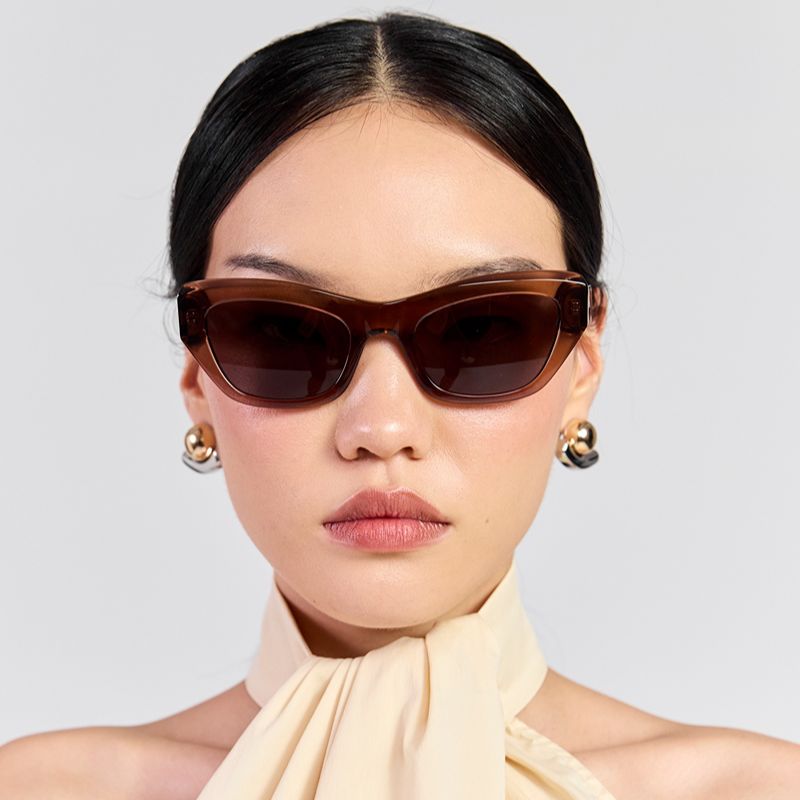 Cara Sunglasses Sheer Brown