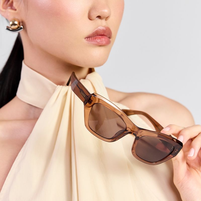 Cara Sunglasses Sheer Brown