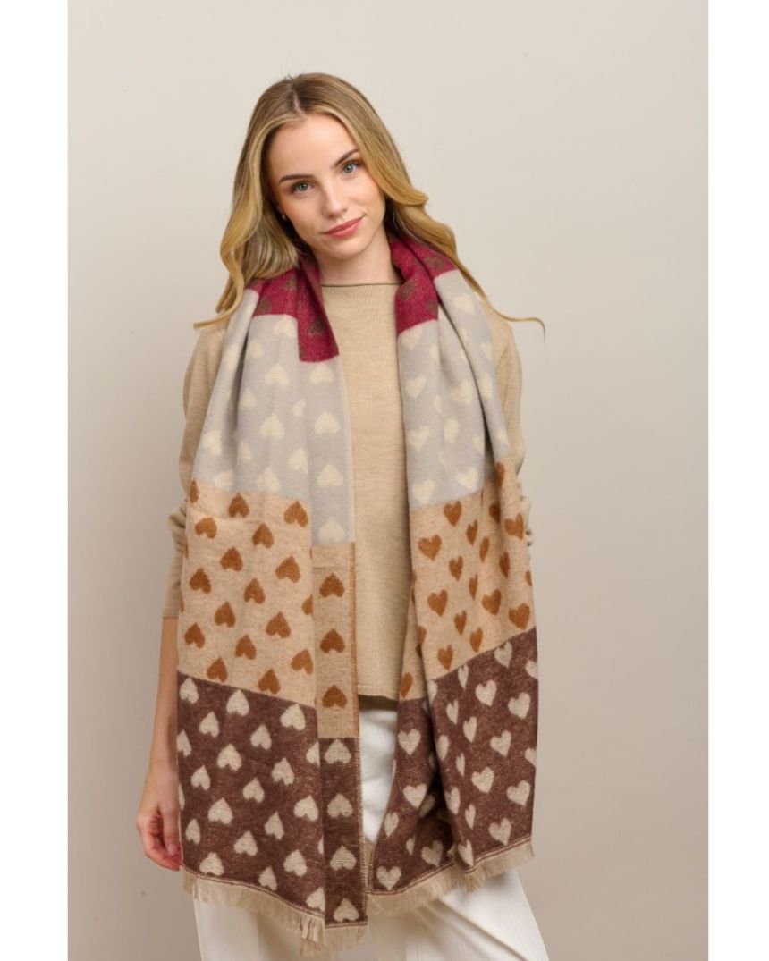 Chocolate Sweet Heart Scarf