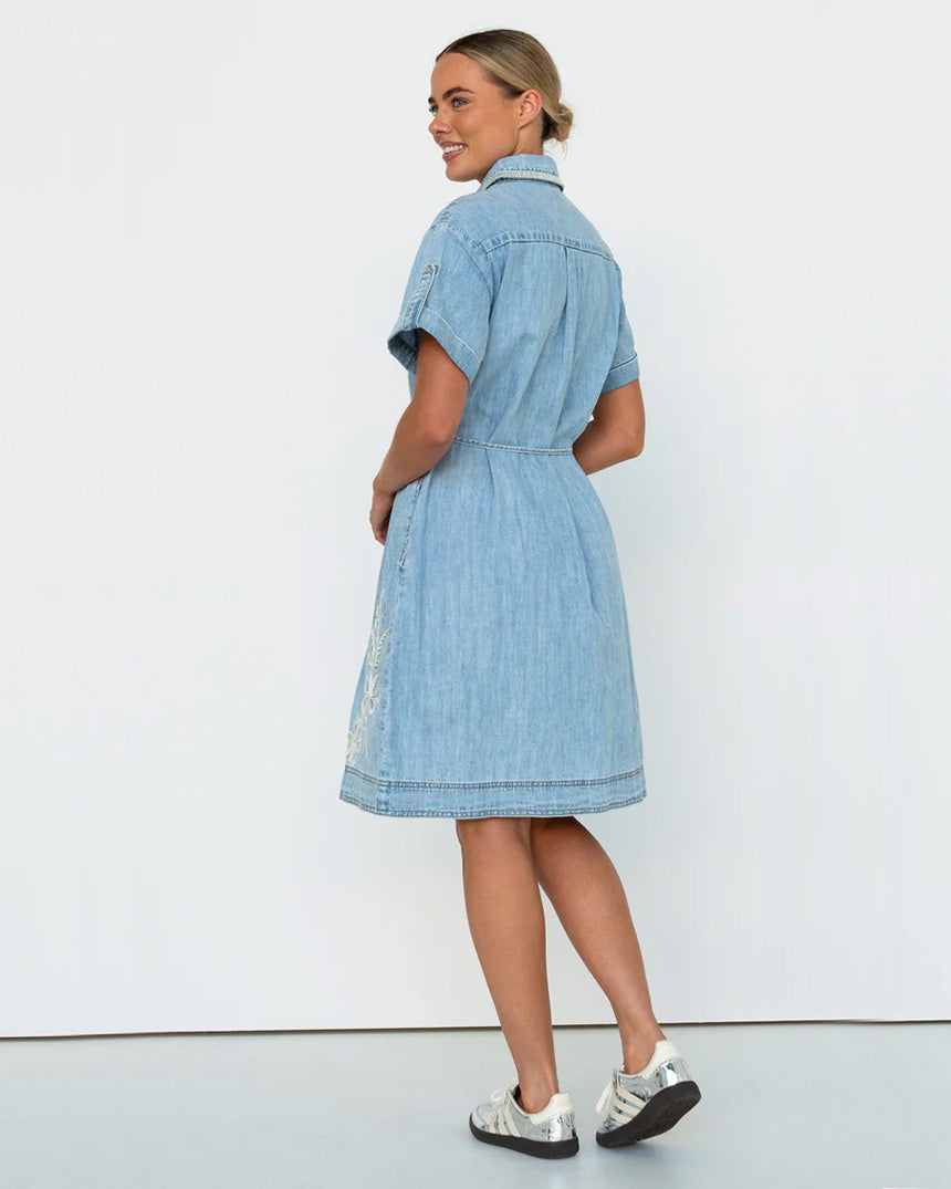 Simone Dress Floral Embroidery