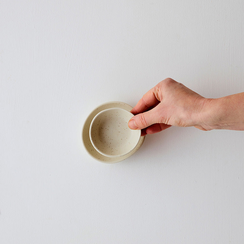 Soiree Dipping Bowls Set Oatmeal