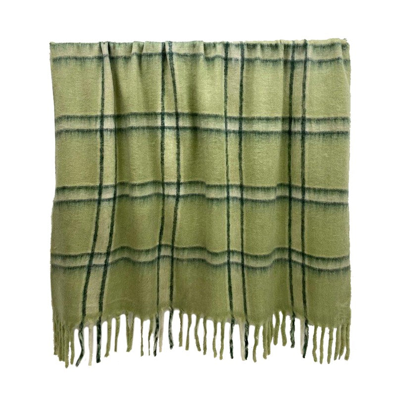 Dew Wool Blend Throw Sage