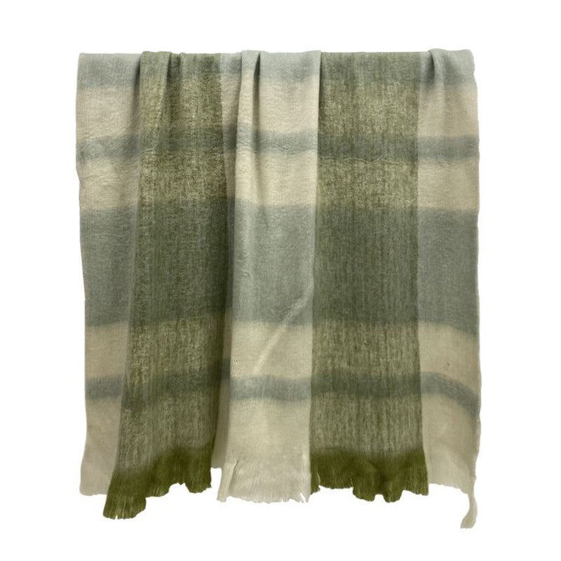 Watson Wool Blend Throw Blue/Green
