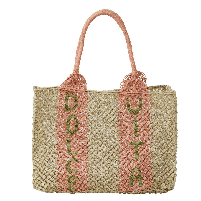 Dolce Vita Jute Tote Bag