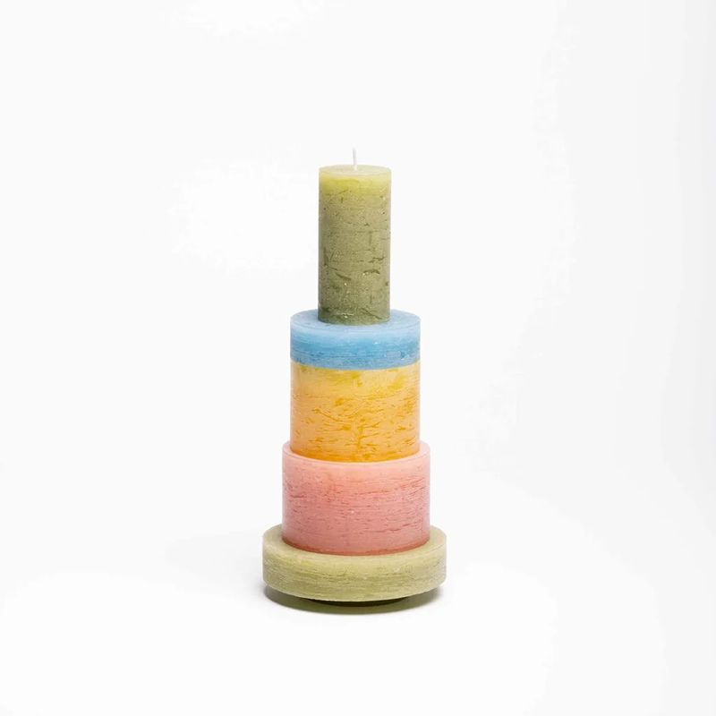 Candl Stack 03 Pink & Yellow