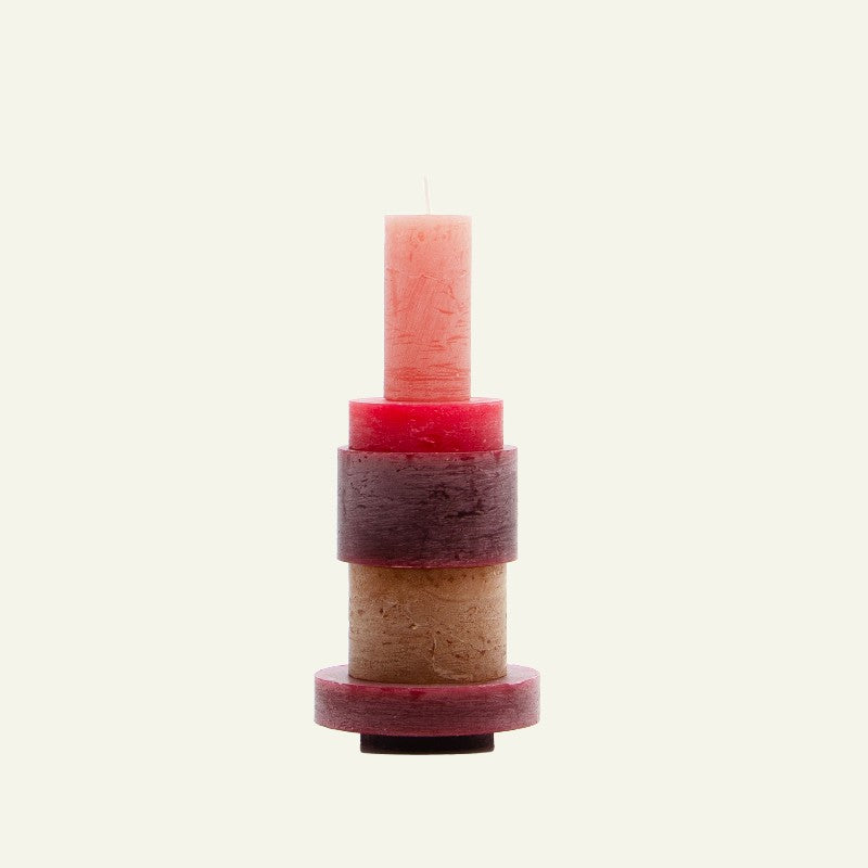 Candl Stack 03 Burgundy
