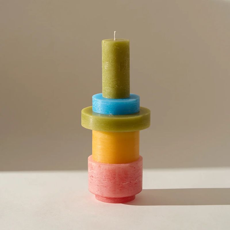 Candl Stack 03 Pink & Yellow