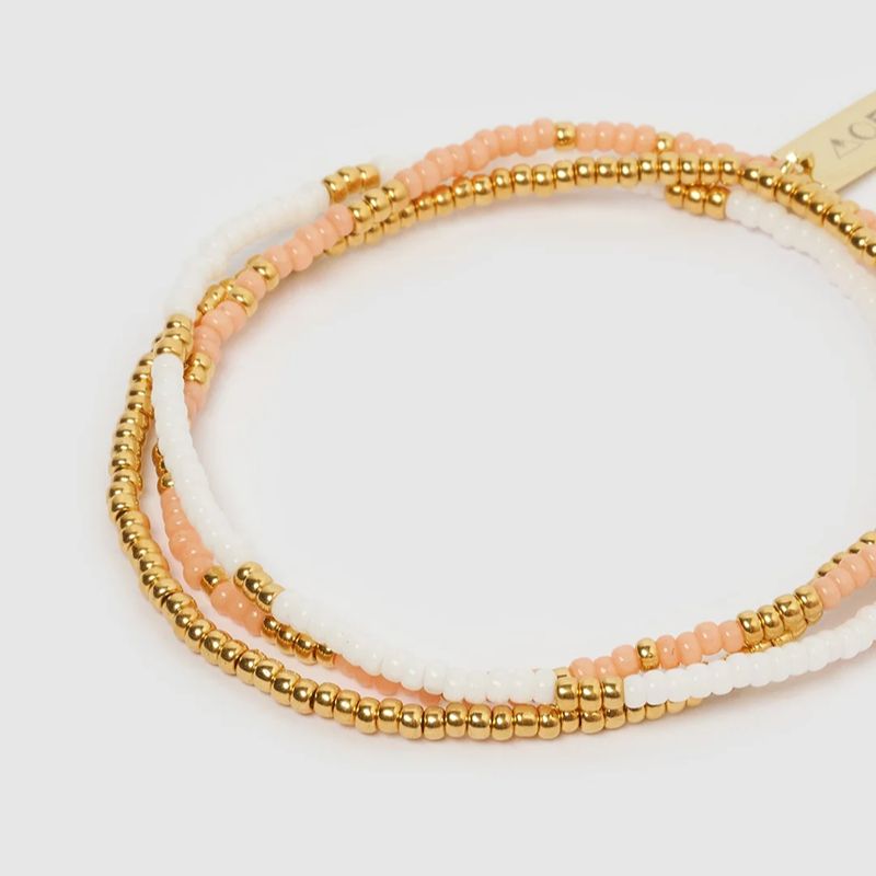 Sunny Bracelet Set Coral