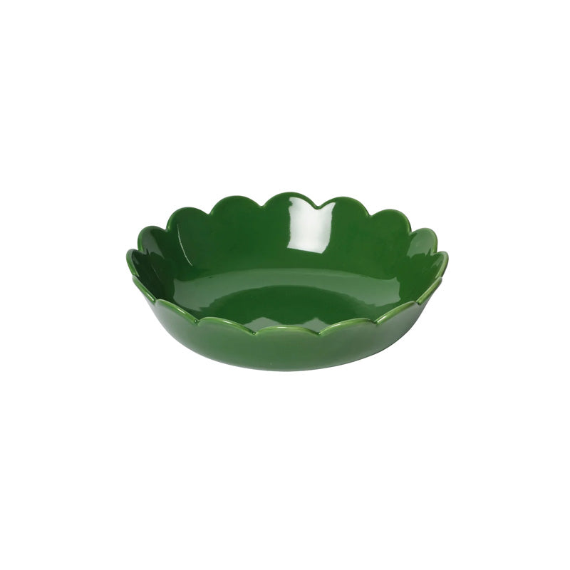 Green Scallop Large Bowl