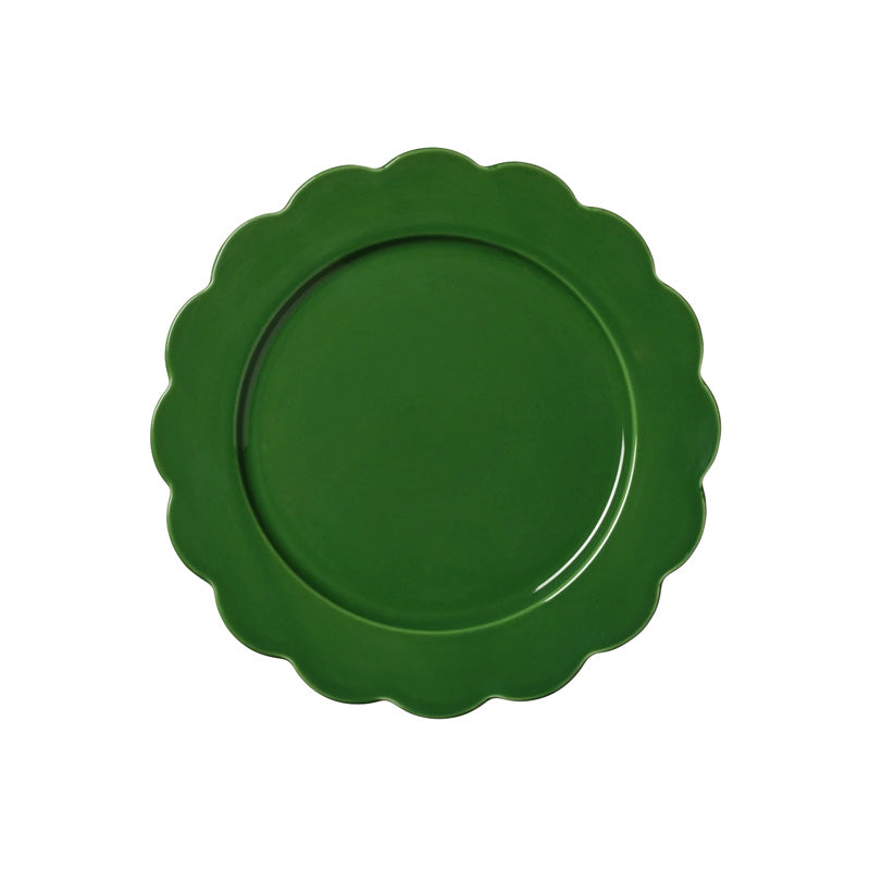 Green Scallop Side Plate
