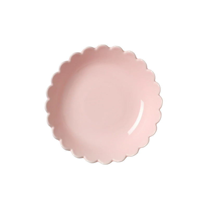 Pink Scallop Small Bowl