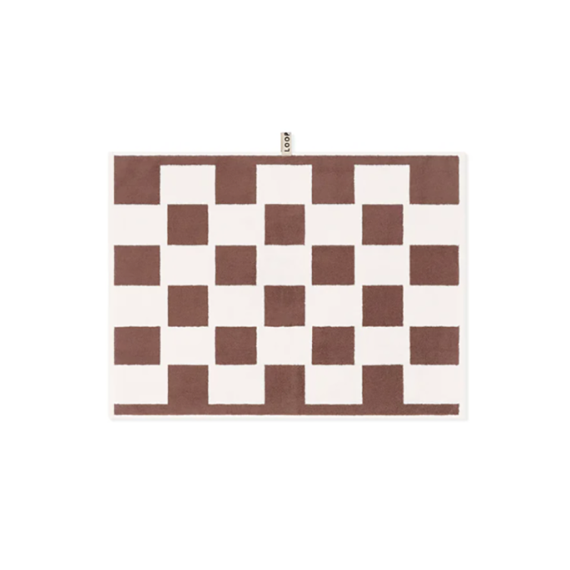 Bath Mat Coffee/Ivory Brick