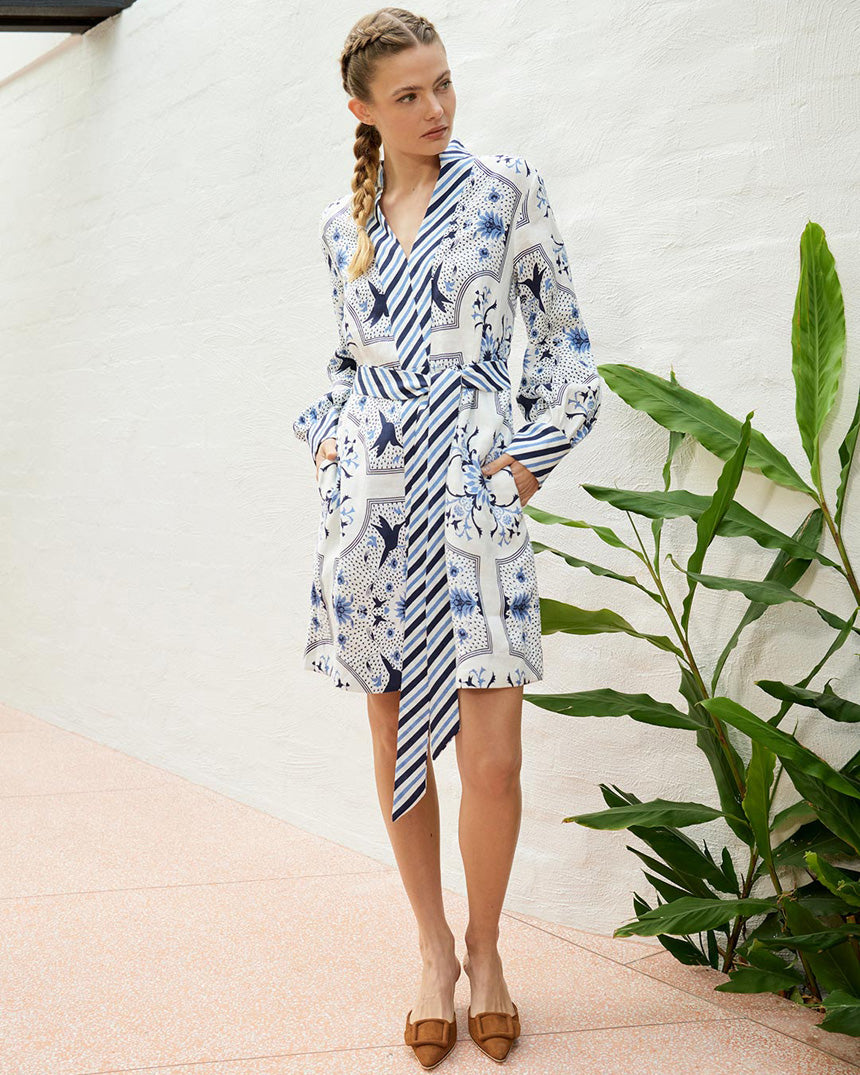 Skye Bird Dress White