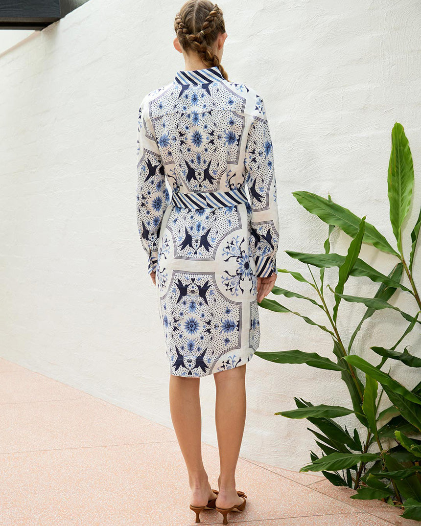 Skye Bird Dress White