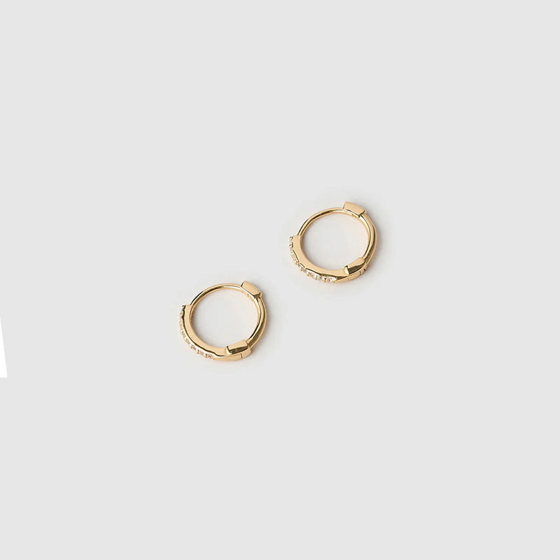 JR Tabitha Gold Huggie Earrings Maxi