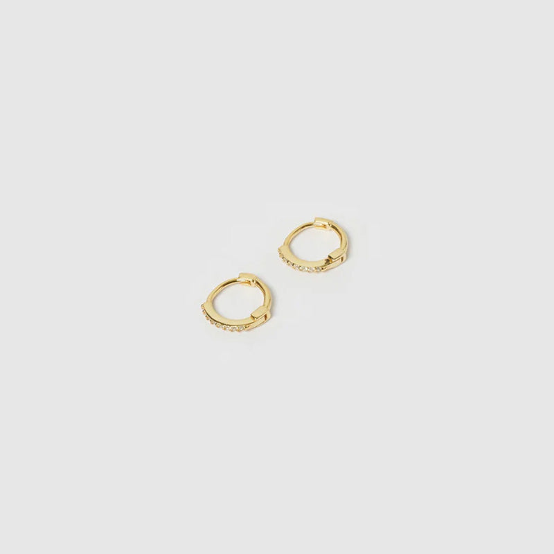 JR Tabitha Gold Huggie Earrings Mini