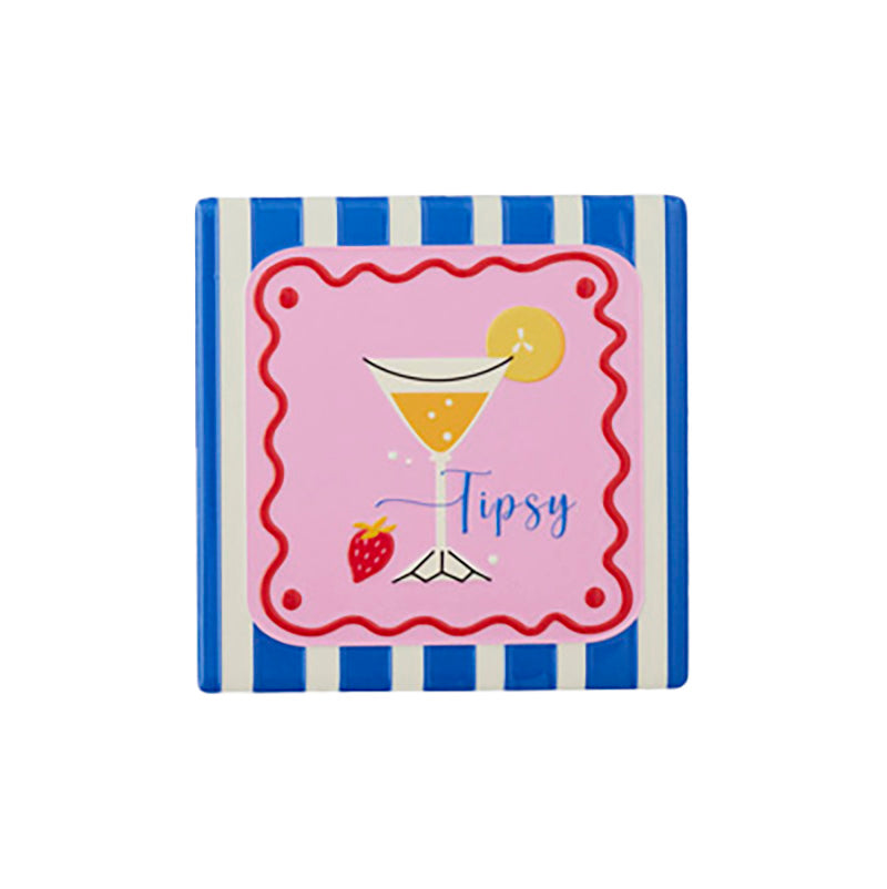 Cocktail Ceramic Coaster Tipsy