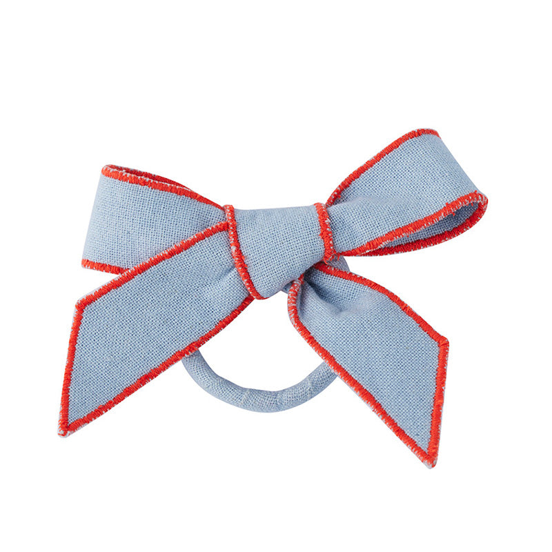 Milla Bow Napkin Ring Sky/Red