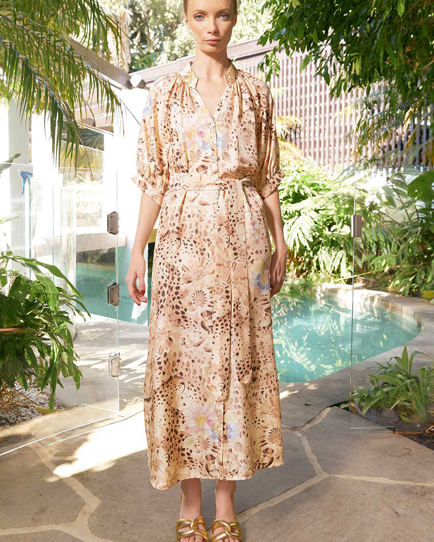 Taylor Cheetah Ankle Dress