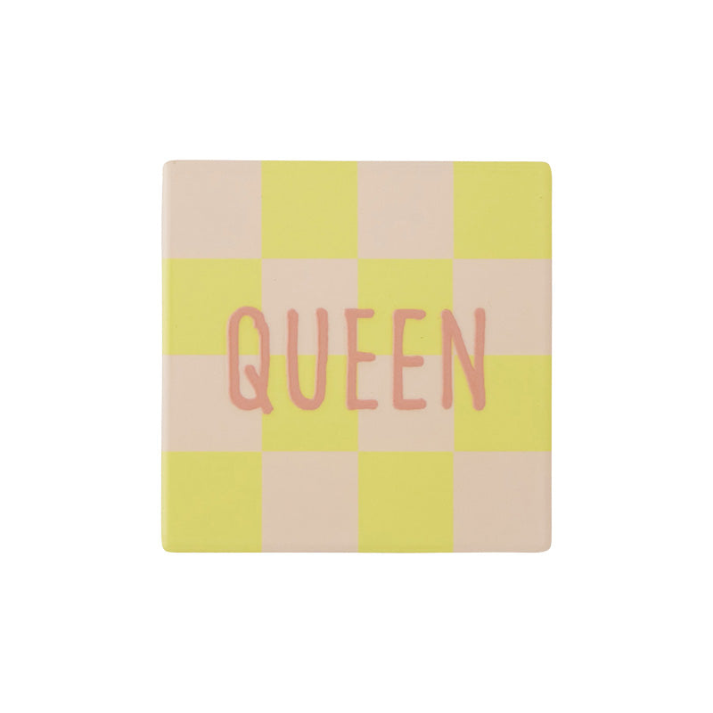Moniker Ceramic Coaster Queen
