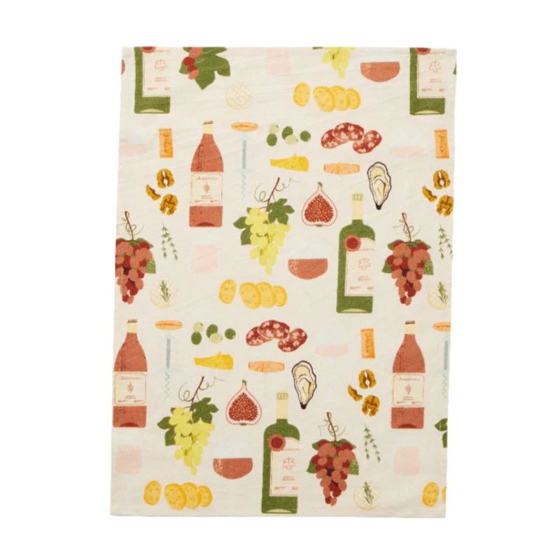 L'Heure du Vin Tea Towel