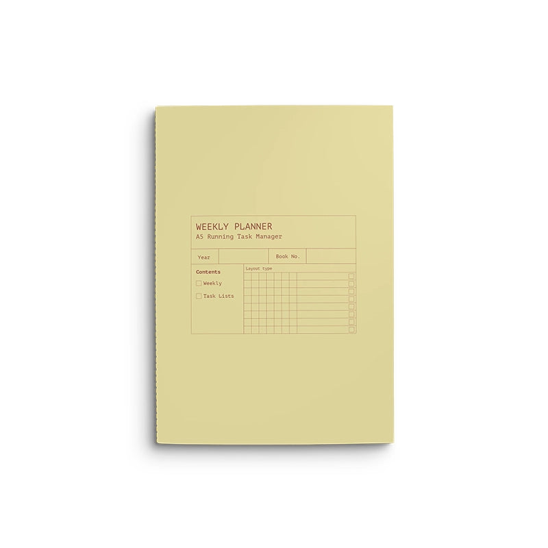 Running List Weekly Planner Soft Yolk