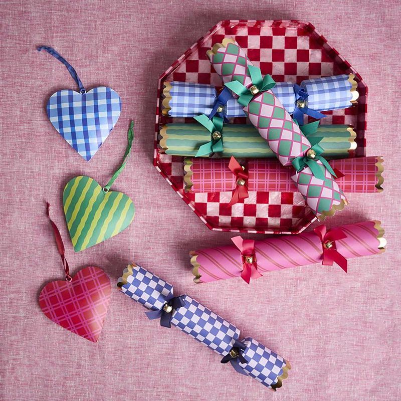 Joy Multi Pattern Christmas Crackers