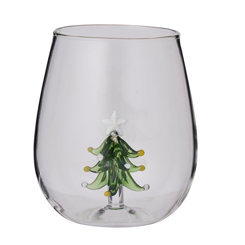 Wine Glass Tumbler Christmas Tree