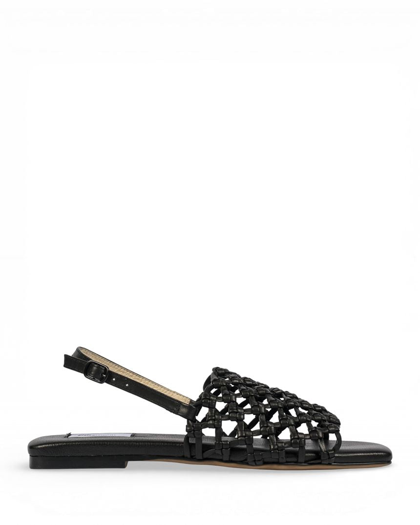 Partner Slide Black Leather