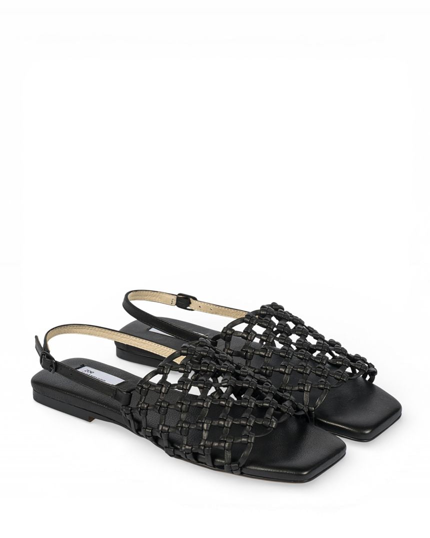 Partner Slide Black Leather