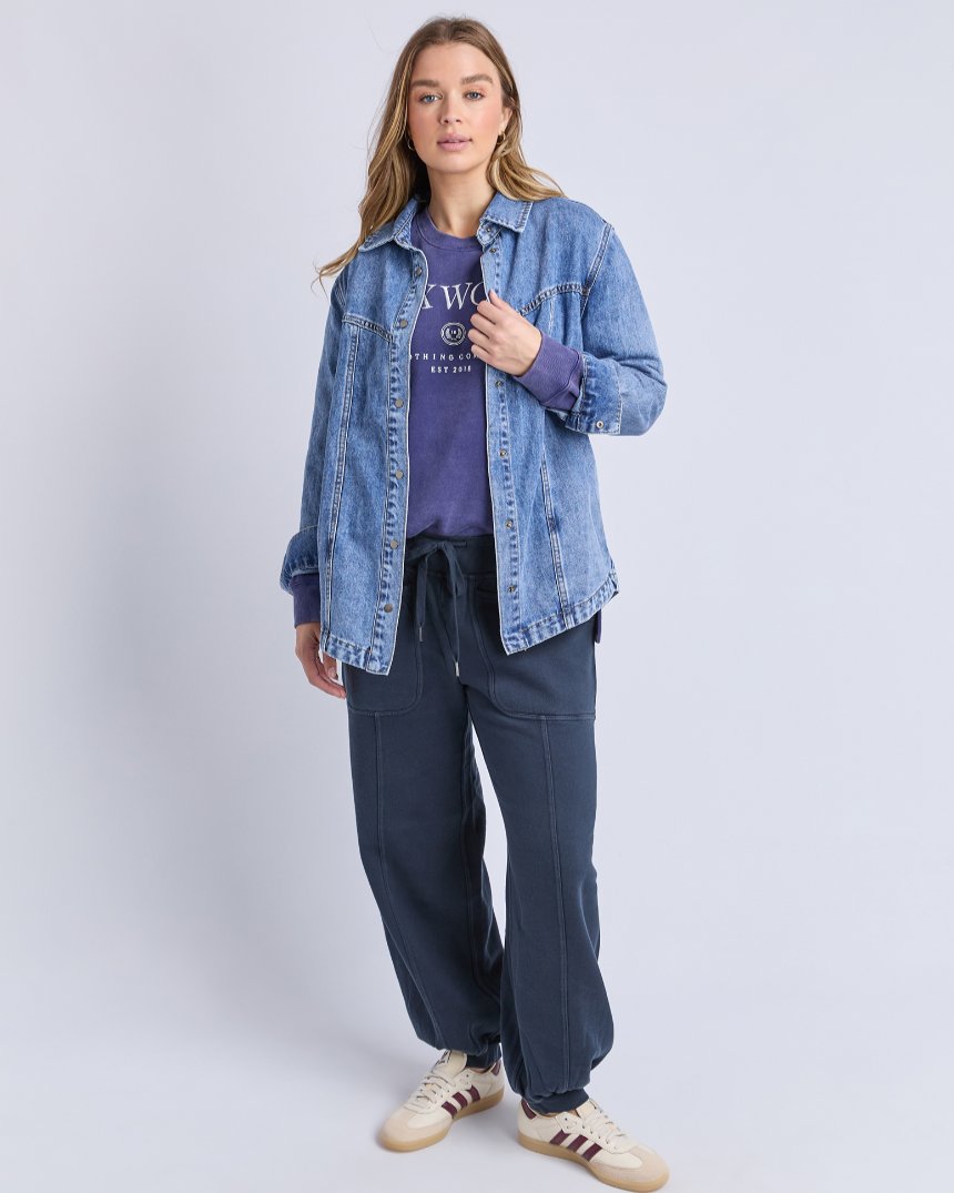 Ace Over Shirt Mid Blue