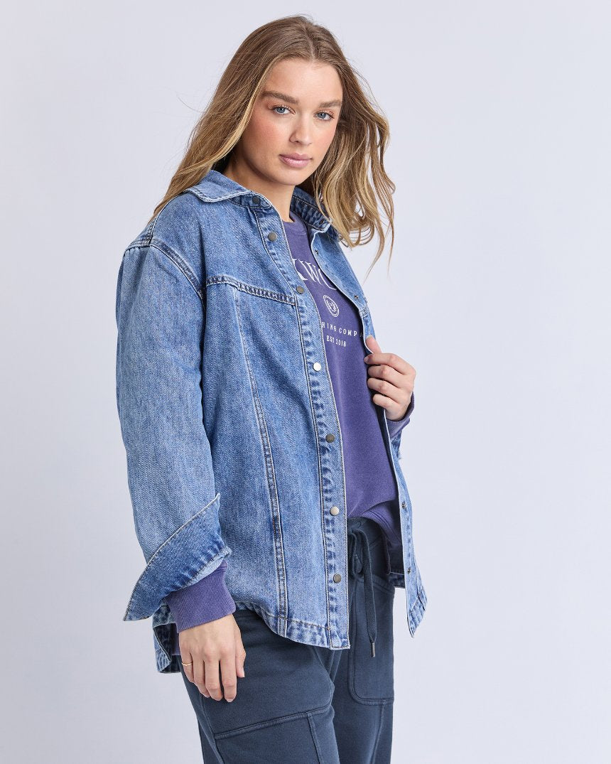 Ace Over Shirt Mid Blue