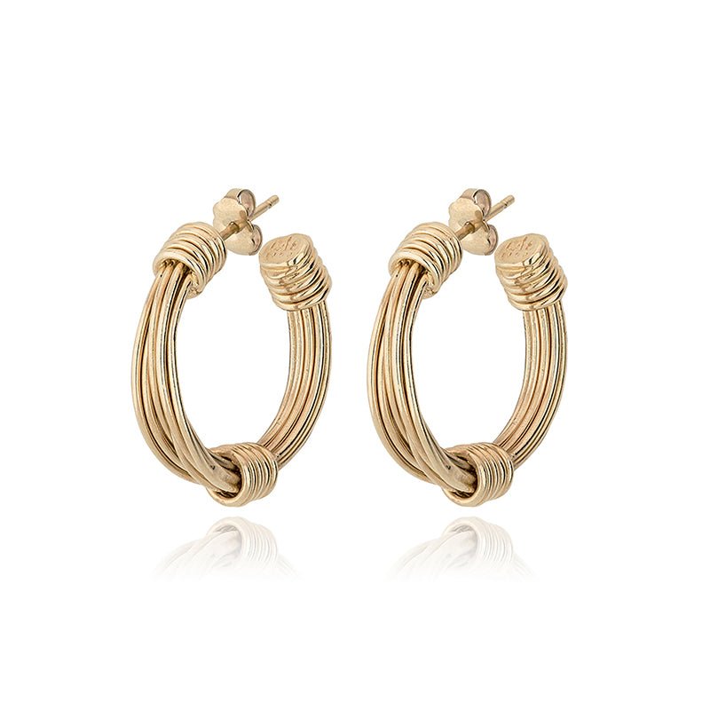 Find Ariane Gold Hoop Earrings - GAS Bijoux at Bungalow Trading Co.