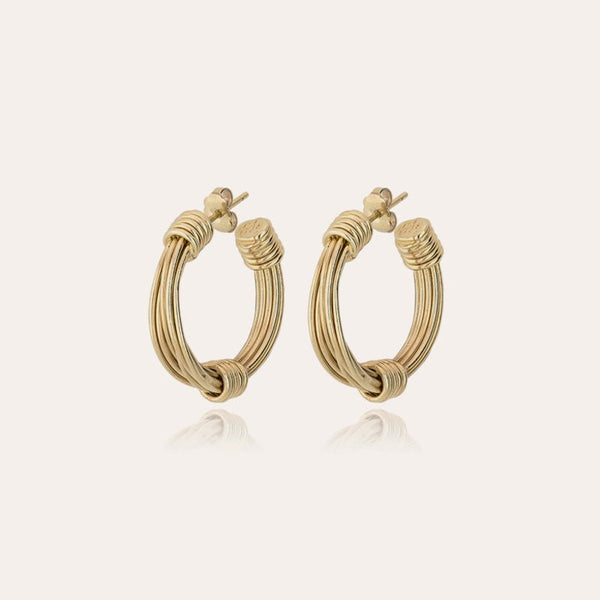 Find Ariane Gold Hoop Earrings - GAS Bijoux at Bungalow Trading Co.