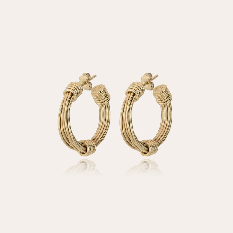 Find Ariane Gold Hoop Earrings - GAS Bijoux at Bungalow Trading Co.