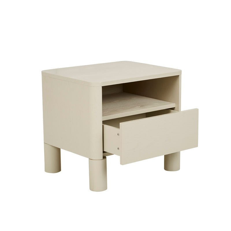 Find Artie Open Bedside Table Putty - Globewest at Bungalow Trading Co.